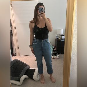 Abercrombie curve love straight ankle jeans